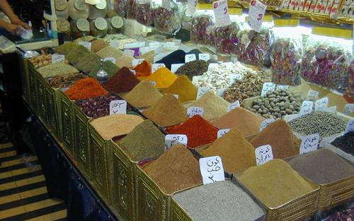 Arab fűszerpiac, Damaszkusz, Szíria