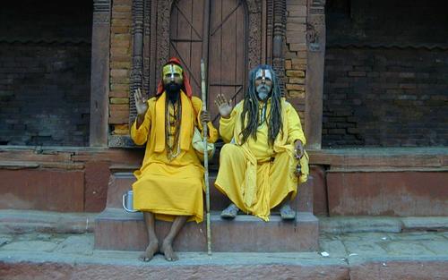 Szent emberek, Katmanu, Nepál