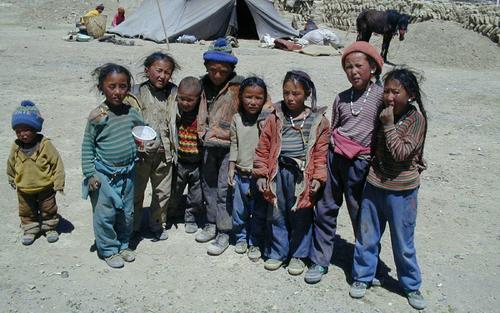 Tibeti gyermekek, Tibet, Kína