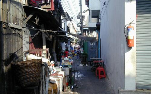 Bangkoki utcakép