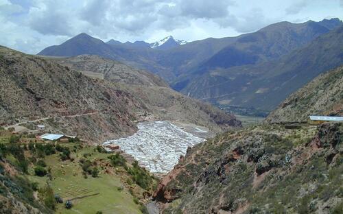 Sókitermelés Urubamba mellett